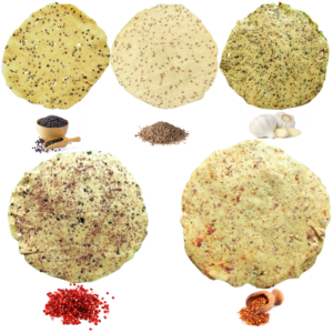 5 flavors papad combo pack
