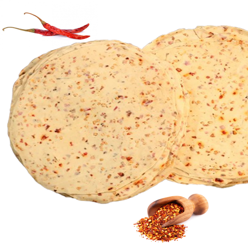 Amritsari Red Chilli Papad made with Udad Dal