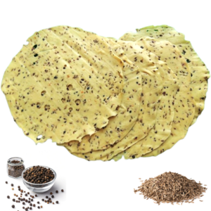 Medium Spicy Blackpepper Papad with Extra Blackpepper