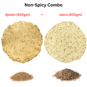 Ajwain & Jeera Papad Combo (500g each)