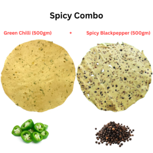 Green Chilli & Blackpepper Papad combo